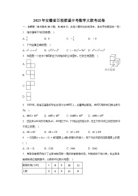 2023年安徽省百校联盟中考数学大联考试卷