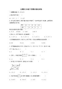 2022—2023学年人教版数学七年级下册期末强化训练