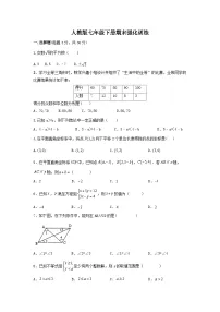 2022—2023学年人教版数学七年级下册期末强化训练