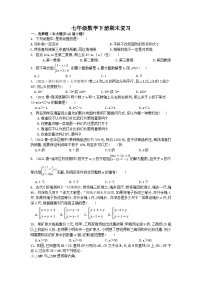 七年级数学下册期末试卷