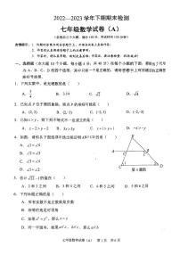 重庆市江津区2022—2023学年下学期期末检测七年级数学A