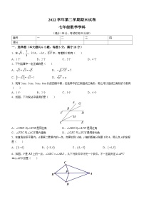 上海市黄浦区2022-2023学年七年级下学期期末数学试题