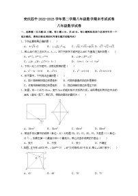 安徽省安庆市第四中学2022-2023学年八年级下学期期末考试数学试卷