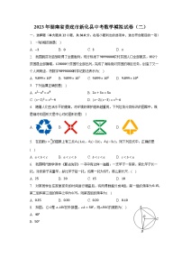 2023年湖南省娄底市新化县中考数学模拟试卷（二）（含解析）