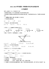 广东省汕头市龙湖区2022-2023学年七年级下学期期末数学试题（含答案）