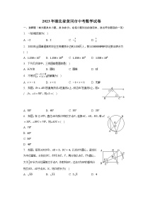 2023年湖北省黄冈市中考数学试卷（含解析）