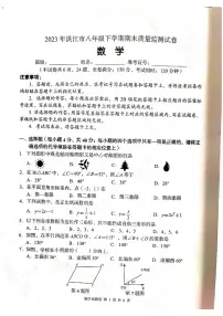 湖南省怀化市洪江市2022-2023学年八年级下学期6月期末数学试题