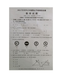 福建省泉州市晋江市2022-2023学年七年级下学期期末学业跟踪检测数学试题