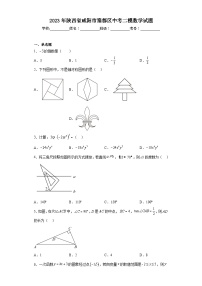 2023年陕西省咸阳市秦都区中考二模数学试题（含解析）