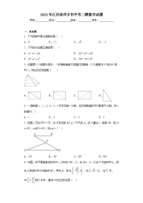 2023年江西省萍乡市中考二模数学试题（含解析）