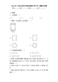 2023年广东省云浮市云城区高峰中学中考一模数学试题（含解析）