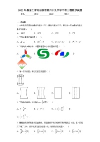 2023年黑龙江省哈尔滨市第六十九中学中考三模数学试题（含解析）