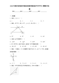 2023年陕西省商洛市商南县湘河镇初级中学中考三模数学试题（含解析）