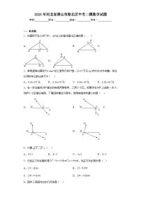 2023年河北省唐山市路北区中考二模数学试题（含解析）