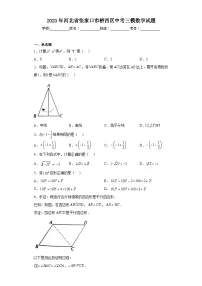 2023年河北省张家口市桥西区中考三模数学试题（含解析）
