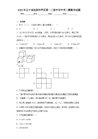 2023年辽宁省沈阳和平区第一三四中学中考三模数学试题（含解析）