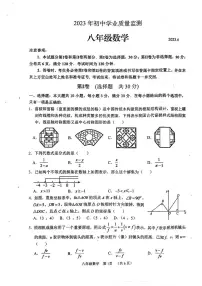 山东省枣庄市山亭区2022-2023学年八年级下学期期末检测数学试题