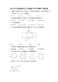 2023年广东省珠海市斗门区城东中学中考数学三模试卷（含解析）