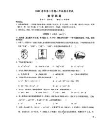 浙江省宁波市江北区青藤书院2022-2023学年七年级下学期期末数学试卷