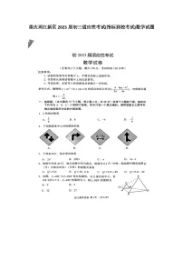 重庆两江新区2023届初三适应性考试(指标到校考试)数学试题