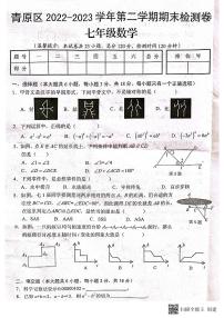 江西省吉安市青原区2022-2023学年七年级下学期期末考试数学试卷