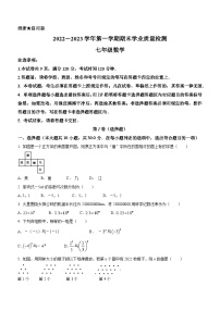 广东省深圳市2022-2023学年七年级上学期期末数学试题（含答案）