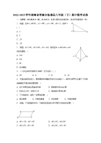 湖南省常德市临澧县2022-2023学年下学期八年级期中数学试卷