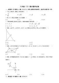 八年级（下）期末数学试卷