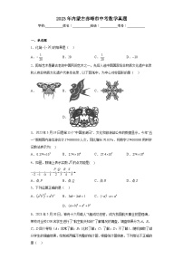 2023年内蒙古赤峰市中考数学真题（含答案）