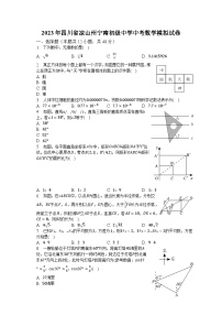 2023年四川省凉山州宁南初级中学中考数学模拟试卷(含解析）