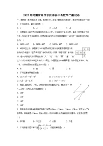 2023年河南省周口市扶沟县中考数学二模试卷（含解析）