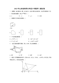 2023年山东省菏泽市单县中考数学三模试卷(含解析）