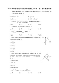 2022-2023学年四川省绵阳市涪城区八年级（下）期中数学试卷（含解析）