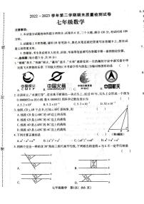 河南省平顶山市叶县2022-2023学年七年级下学期6月期末数学试题