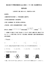 2023年重庆市育才中学教育集团中考二模数学试题