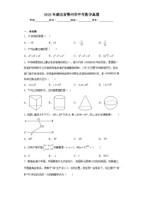 2023年湖北省鄂州市中考数学真题（含解析）