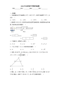 2023年吉林省中考数学真题(含解析)