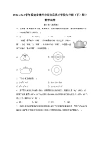 2022-2023学年福建省漳州市诏安县祺才学校九年级（下）期中数学试卷（含解析）