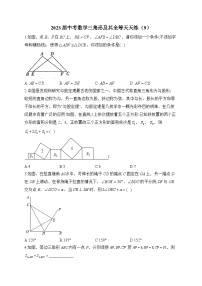 2023届中考数学三角形及其全等天天练（9）及答案