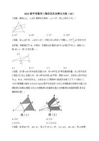 2023届中考数学三角形及其全等天天练（10）及答案