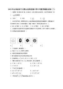 2023年山东省济宁市梁山县寿张集中学中考数学模拟试卷（二）（含解析）