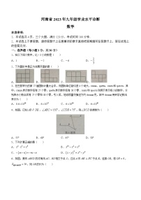 2023年河南省驻马店市泌阳县中考三模数学试题（含答案）