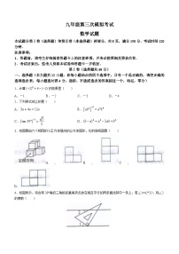 2023年山东省泰安市新泰市中考三模数学试题（含答案）