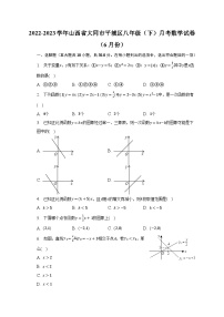 2022-2023学年山西省大同市平城区八年级（下）月考数学试卷（6月份）（含解析）