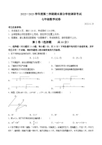 湖北省武汉市江夏区、蔡甸区、黄陂区2022-2023学年七年级下学期期末数学试题（含答案）