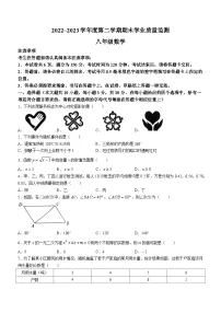 江苏省南通市市区2022-2023学年八年级下学期期末数学试题(含答案)