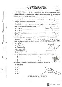 山东省泰安市岱岳区2022-2023学年七年级下学期期末考试数学试题