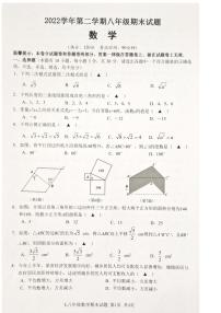 浙江省台州市路桥区2022-2023学年八年级下学期期末考试数学试题