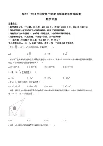安徽省合肥市蜀山区2022_2023学年七年级下学期期末数学试题(含答案)