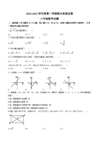 河北省保定市定州市2022-2023学年八年级下学期期末数学试题（含答案）